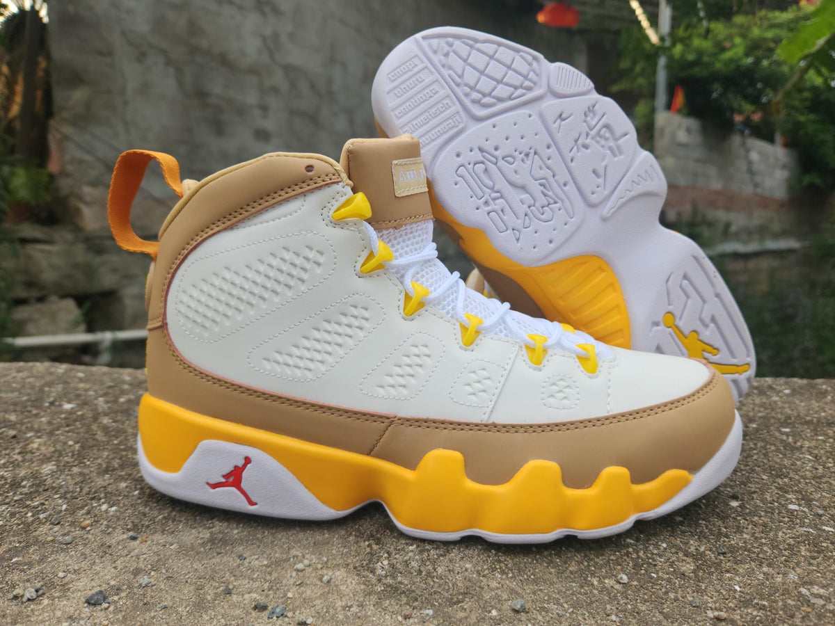 Air Jordan 9 Retro – White/University Gold ("White Gold")