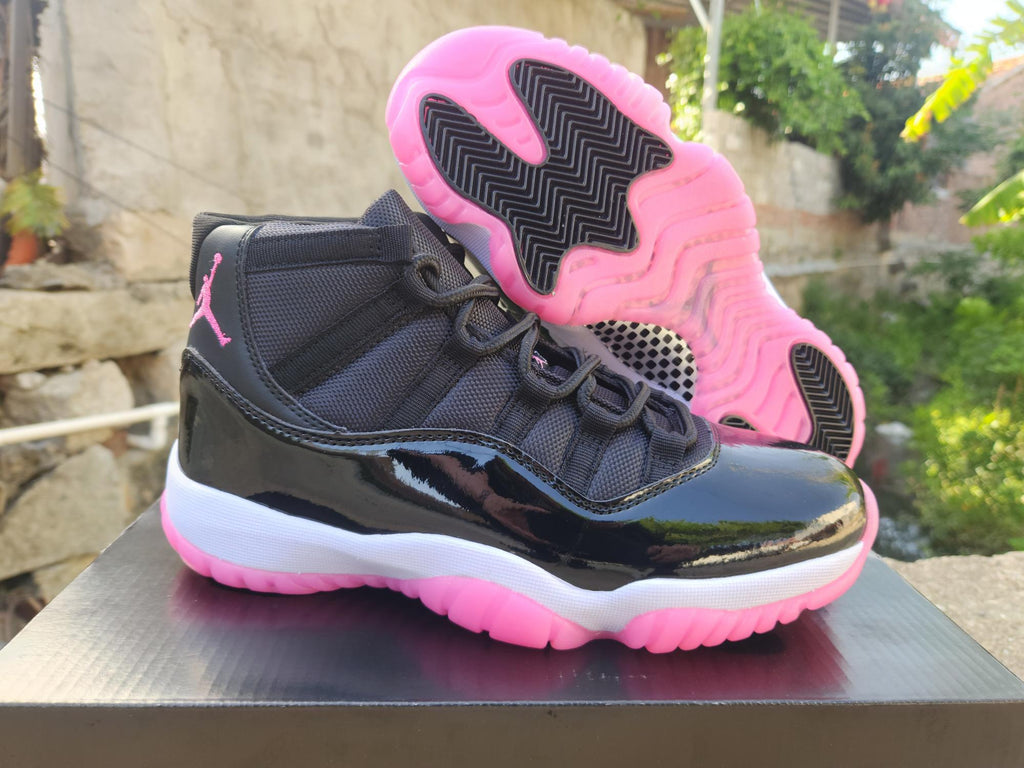 Air Jordan 11 Retro Black‑Rose Red