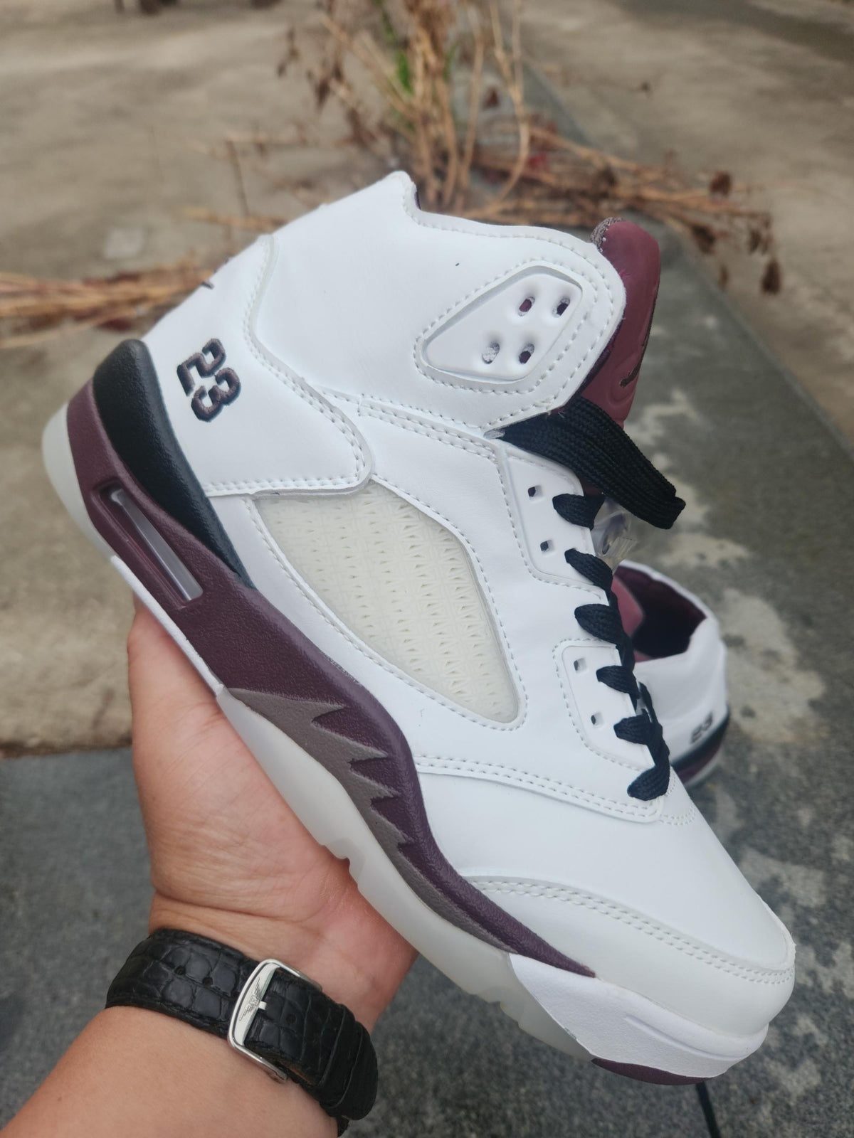 A Ma Maniere x Air Jordan 5 'Black Collective' – White