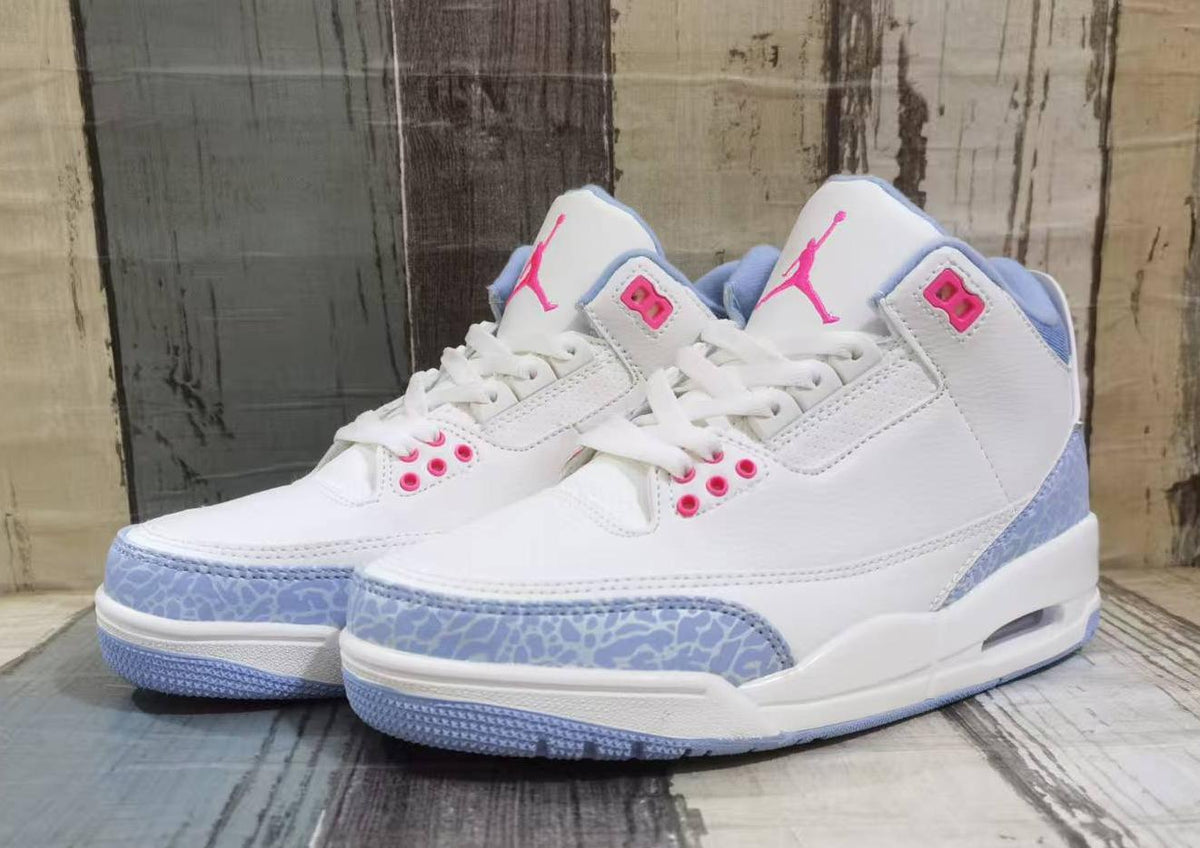 Air Jordan 3 Retro Off‑White‑Pink‑Red Men's