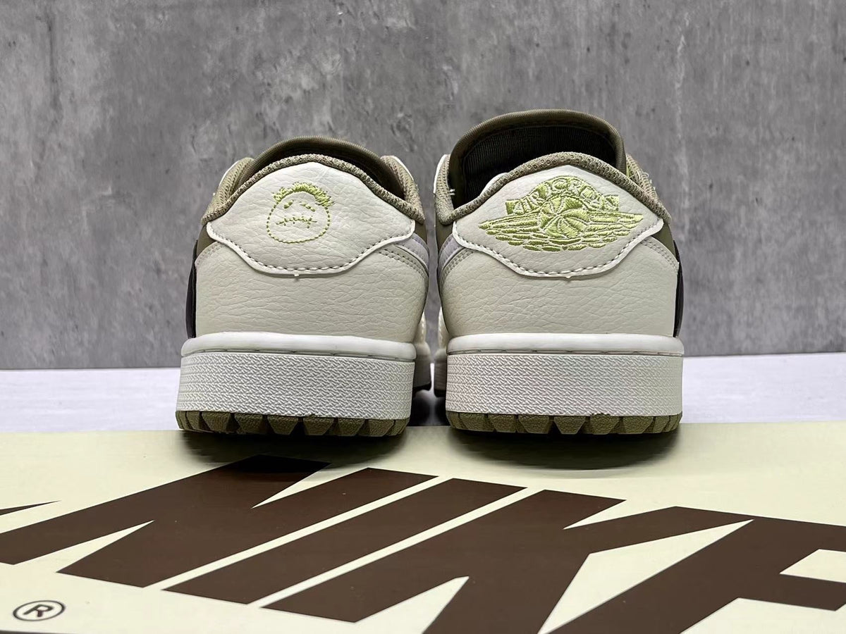 Travis Scott x Air Jordan 1 Low Golf 'Olive Black'