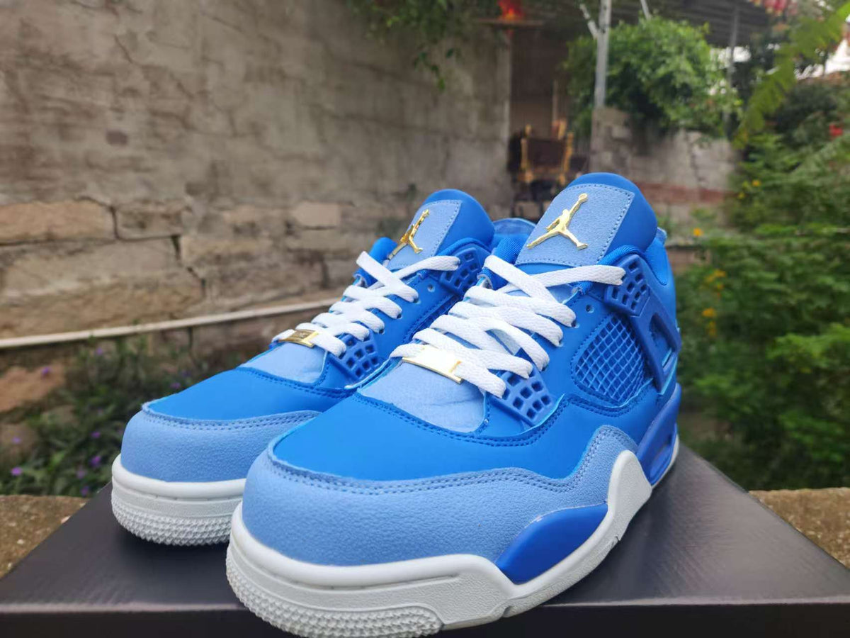 Air Jordan 4 Retro Royal‑Blue‑Gold