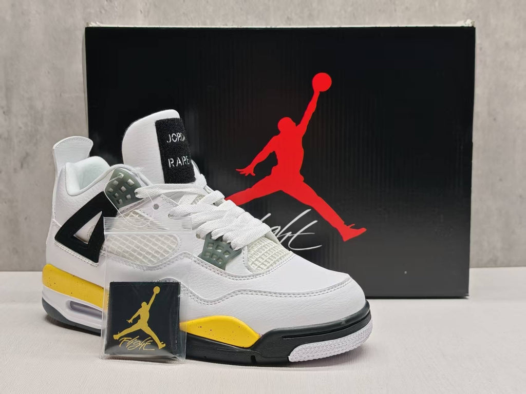 Air Jordan 4 Retro "Lightning" Tour Yellow/White/Dark Blue Grey