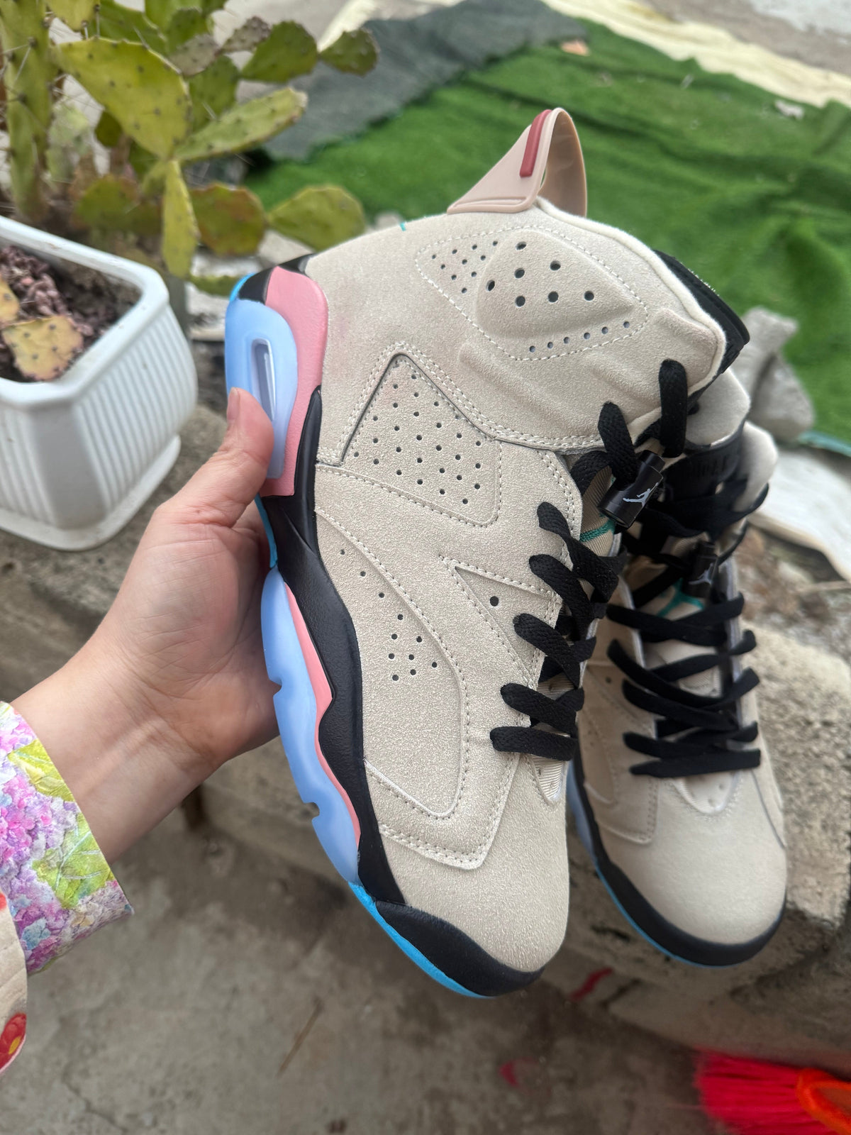 Air Jordan 6 Retro 'Sail/Green' Sail/Green/White